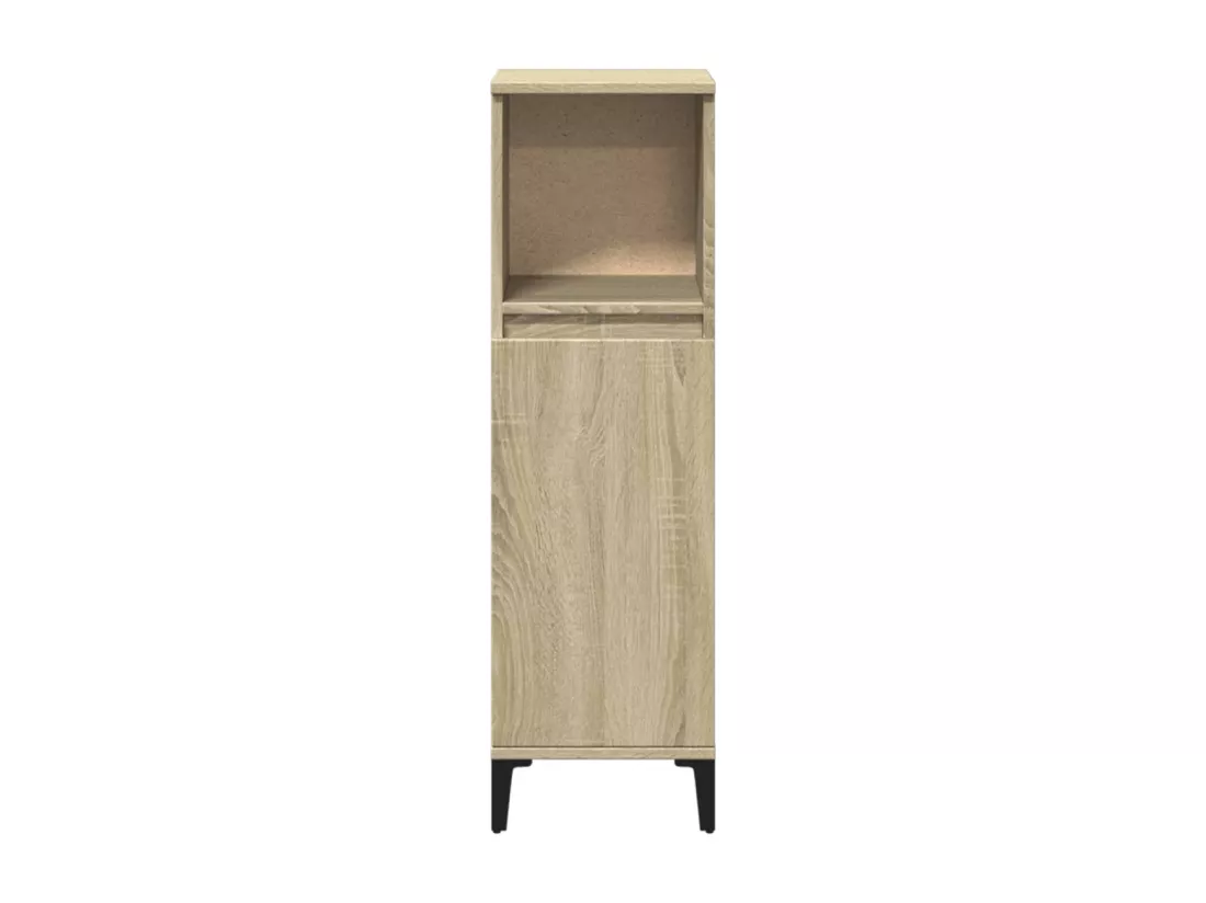 Armoire salle de bain chêne sonoma 30x30x100 cm