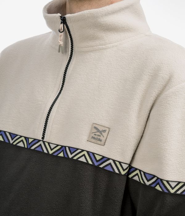 Iriedaily Monte Noe Troyer 1/2-Zip Sweatshirt (black white)