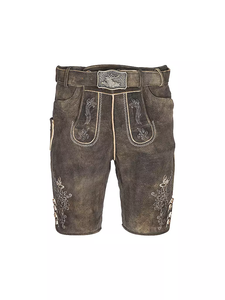 GWEIH & SILK Lederhose BORIS braun