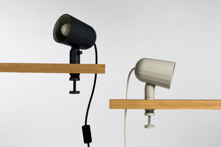 Hay Noc klemlamp LED donkergrijs