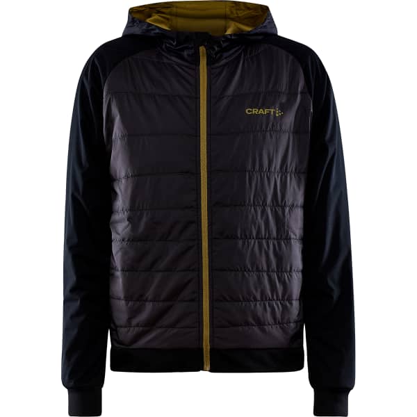 Veste ski de fond CRAFT ADV INSULATE HOOD JKT JR BLACK-ALGAE