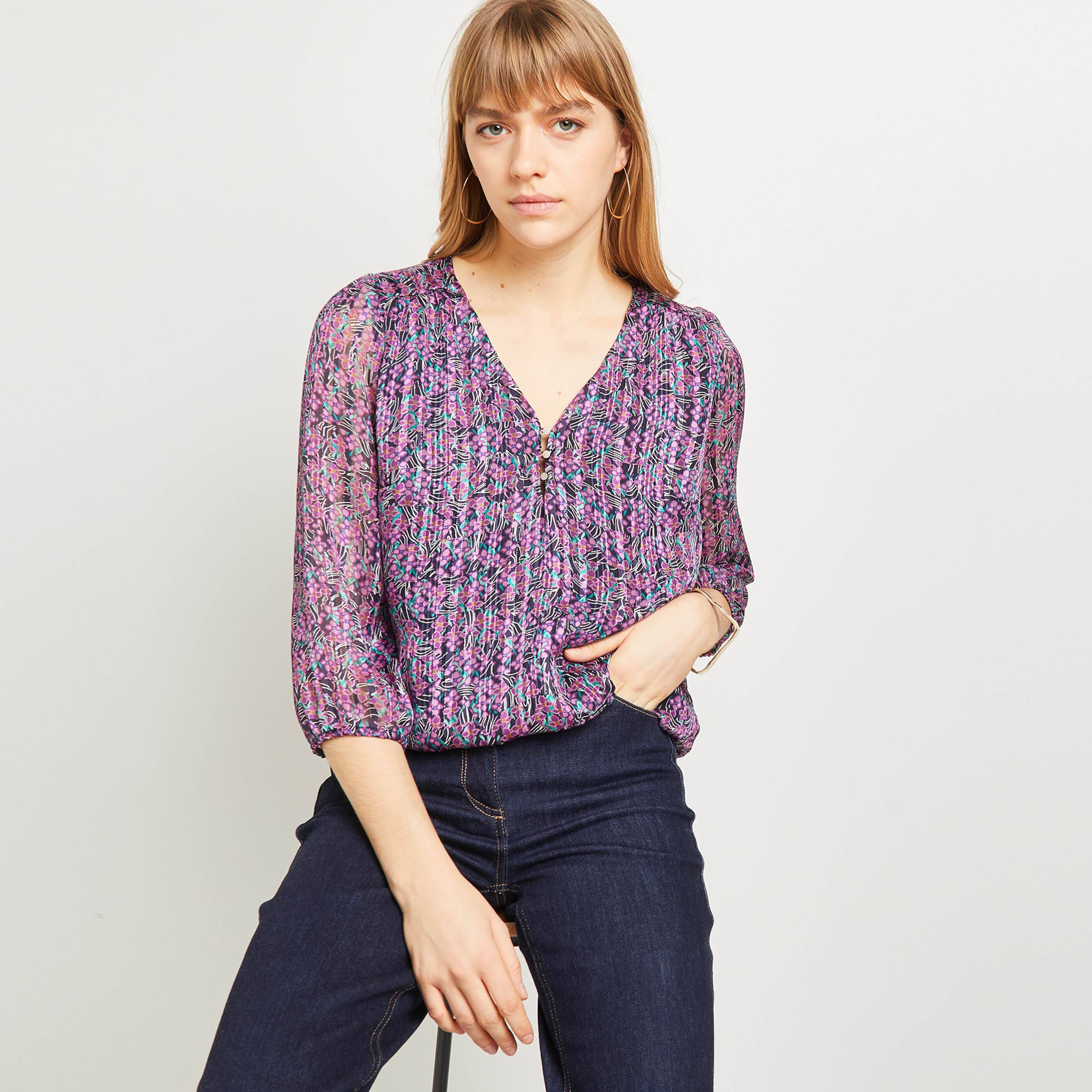 Blouse imprimée femme - VIOLET