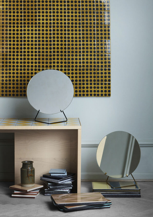 Moebe Standing Mirror spejl 30 cm. Sort