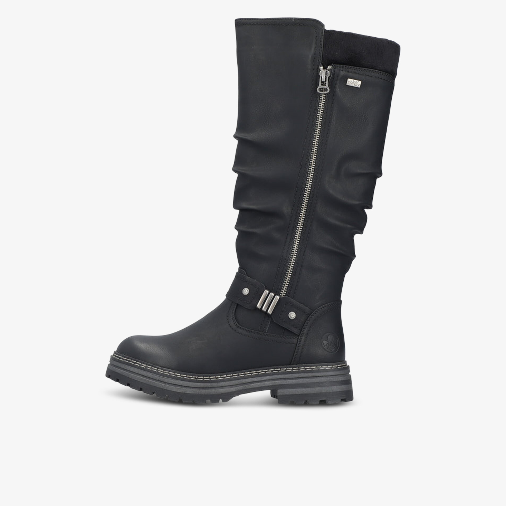 rieker Damen klassische Stiefel schwarz