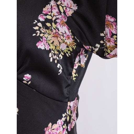 Neo Noir Ilba Flower Bunch Kjole, Black, 36