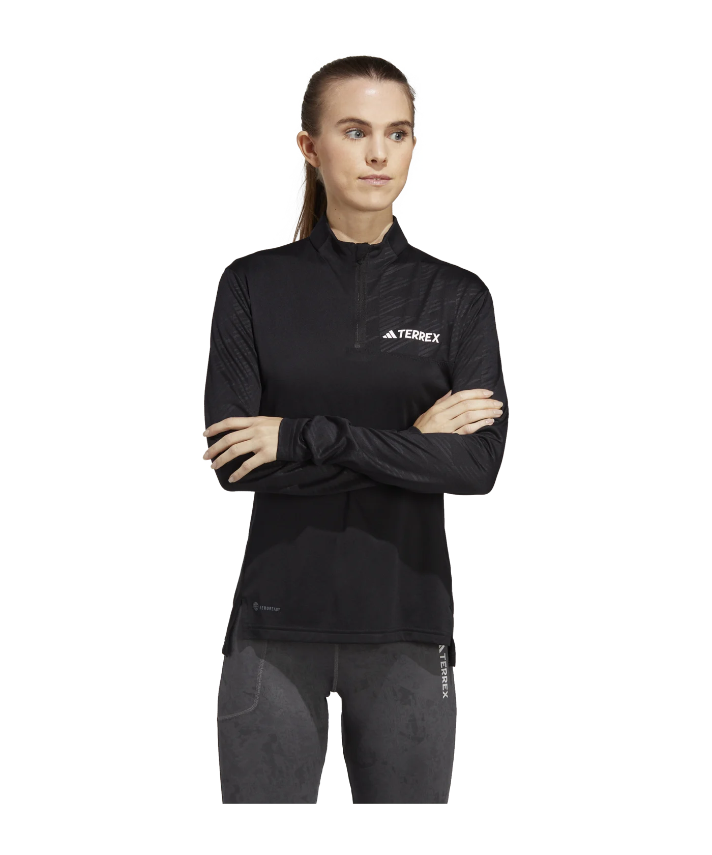 adidas Terrex Multi Half-Zip Long Sleeve Tee Black