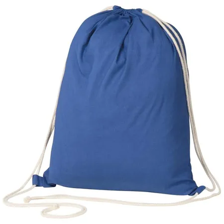 Macma Gymbag / Sportbeutel / Turnbeutel aus Baumwolle / Farbe: blau