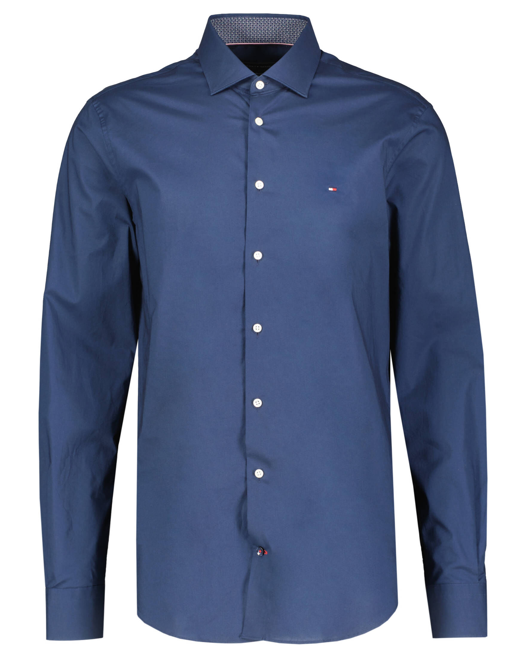 Tommy Hilfiger| Herren Hemd STRETCH SOLID POPLIN Slim Fit Langarm