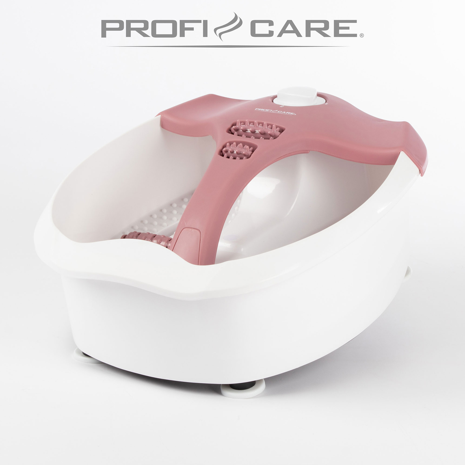 PROFICARE Fußmassagegerät - weiß-bordeaux - 4 Funktionen