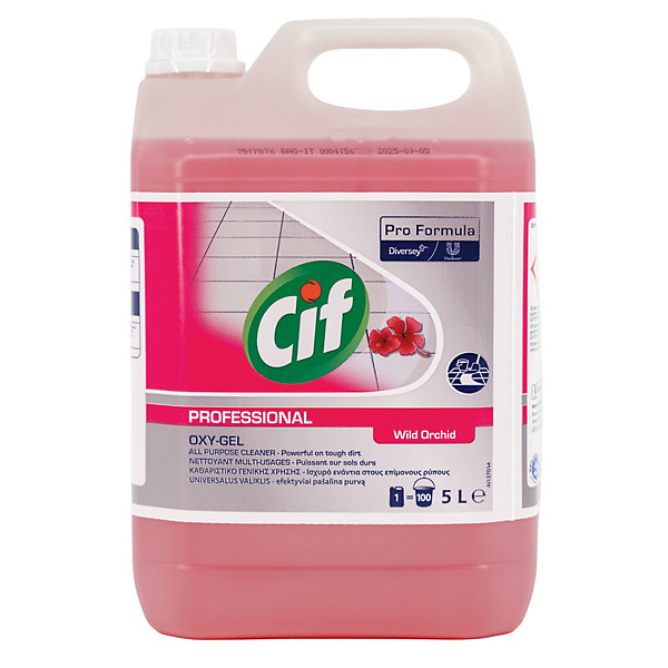 Nettoyant multi-usages parfumé Cif Professional Oxy-Gel orchidées 5 L