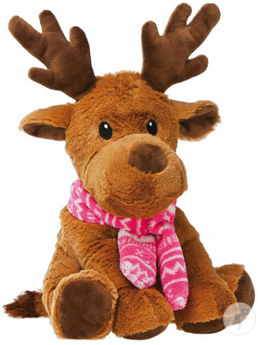 Pelucho Bouillotte Déhoussable Élan Hiver Peluche À Chauffer Au Micro-Onde 1 Pièce