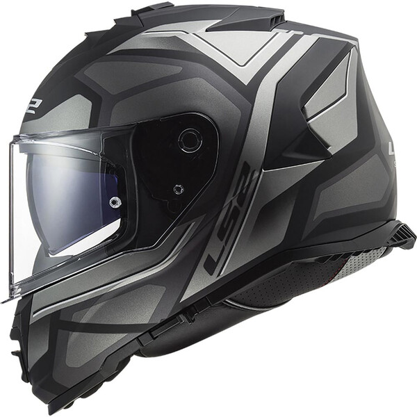 LS2 - Casque FF800 Storm II Faster Noir / Titanium / Mat