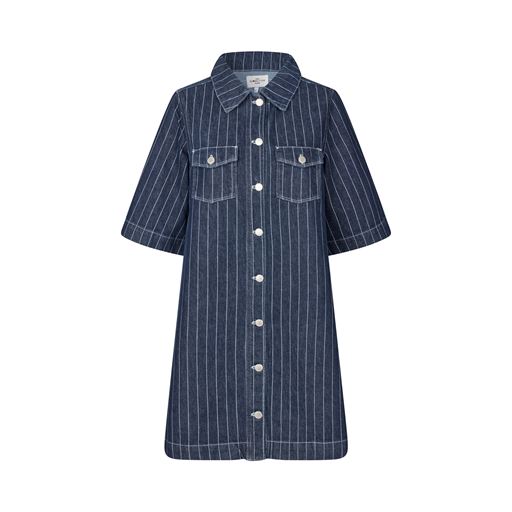 Global Funk Mira-G Kjole, Navy Pinstripe, M