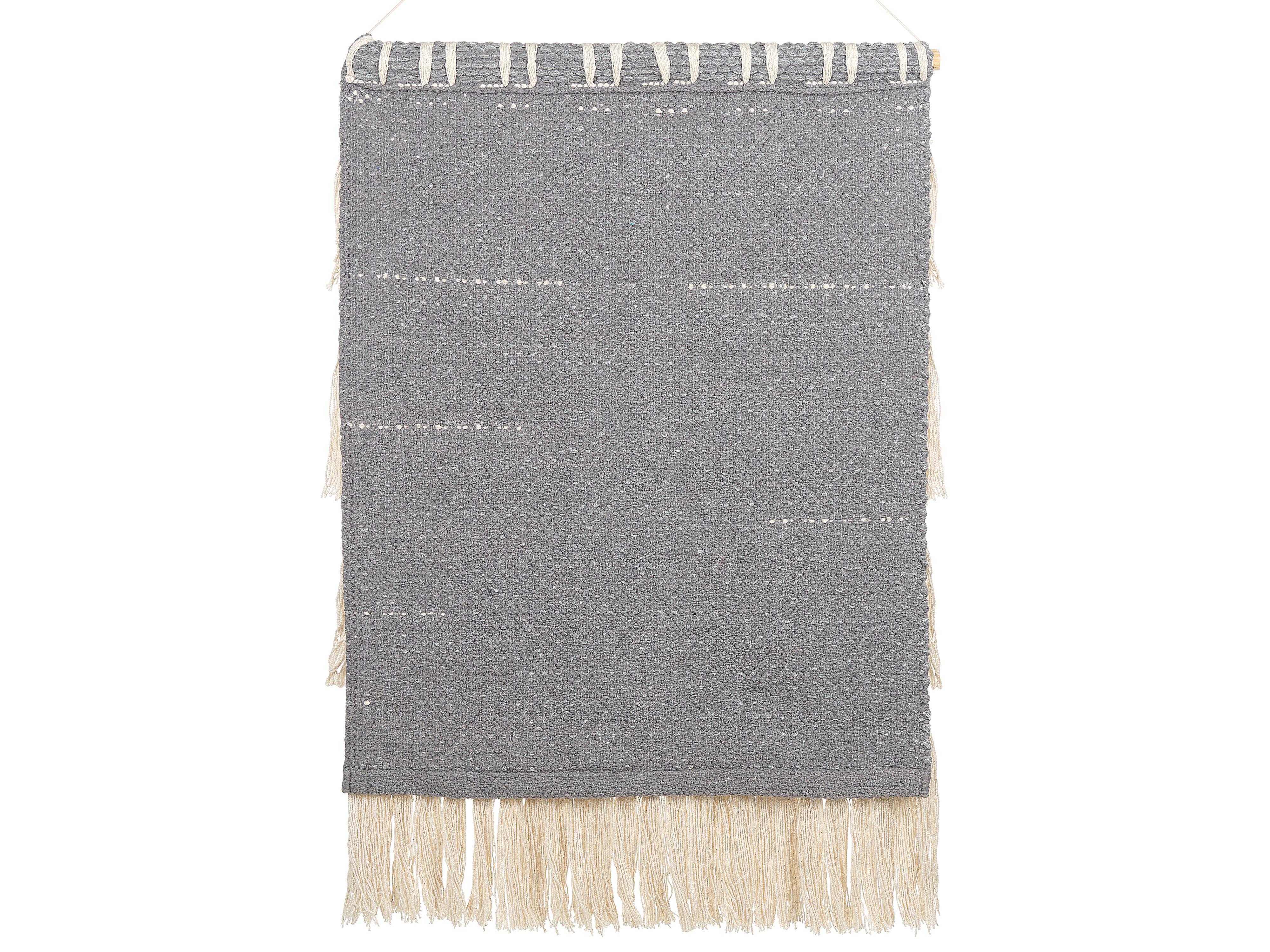 Stoffen wanddecoratie MAHRI Katoen 106 cm Grijs