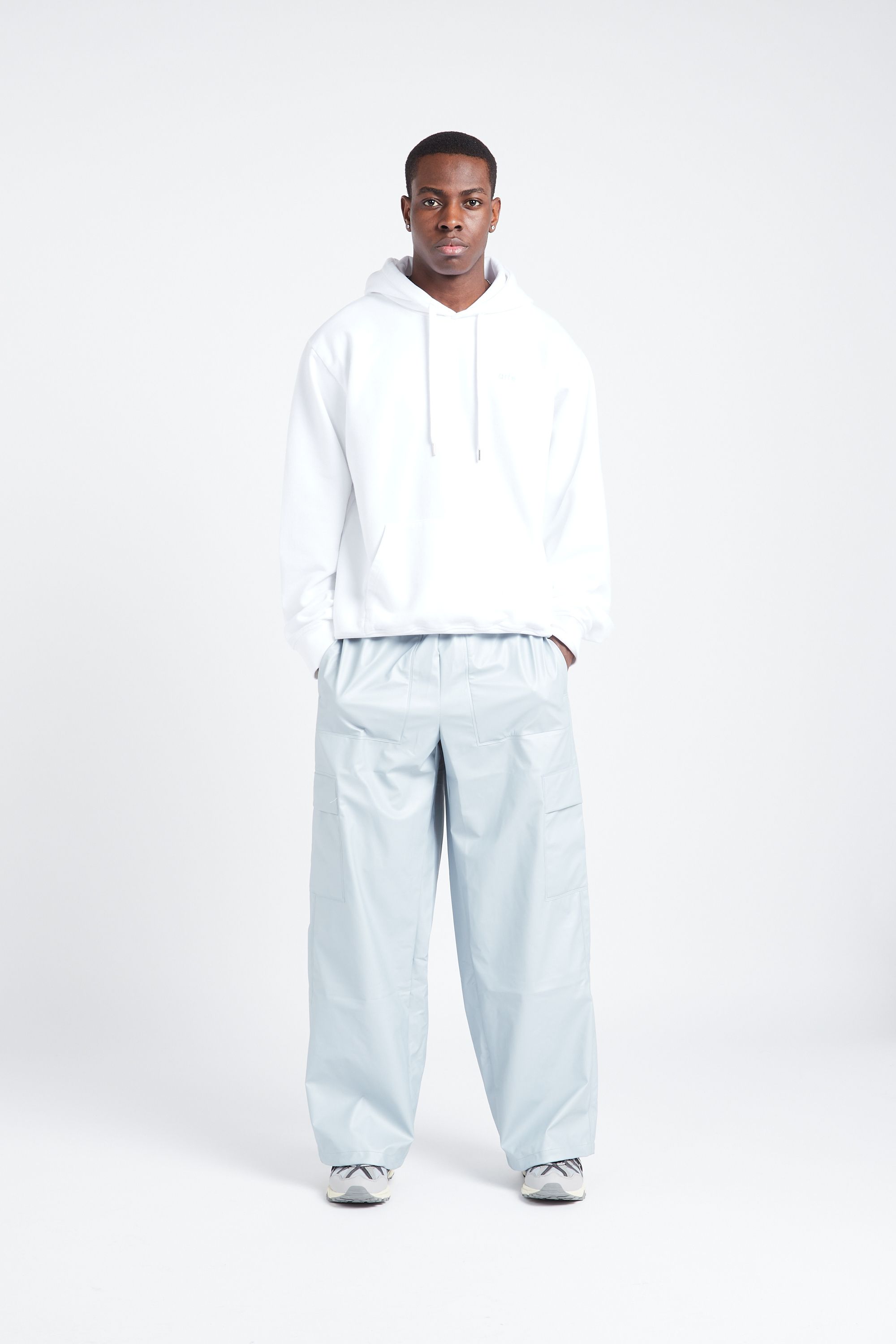 ARTE ANTWERP Hoodie Hank Back Multi Runner Blanc