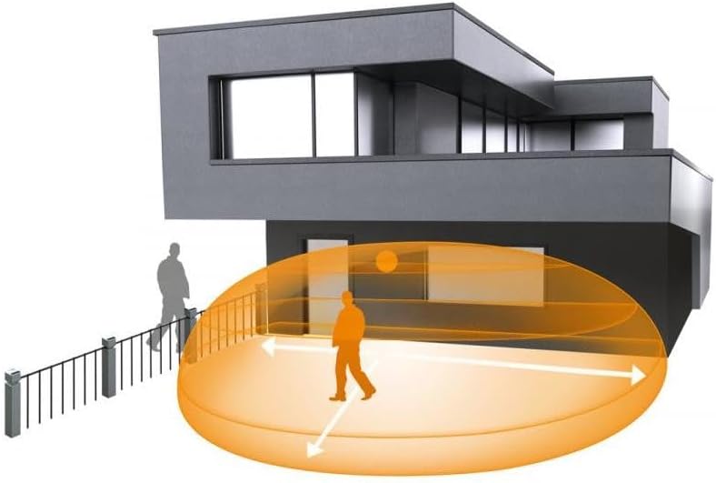 Steinel Bewegungsmelder iHF 3D anthrazit, 160° Bewegungssensor, 1-5 m Reichweite, in 3 Zonen per Bluetooth einstellbar