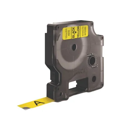 Dymo D1 Schriftband, schwarz auf gelb, 12 mm x 7 m
