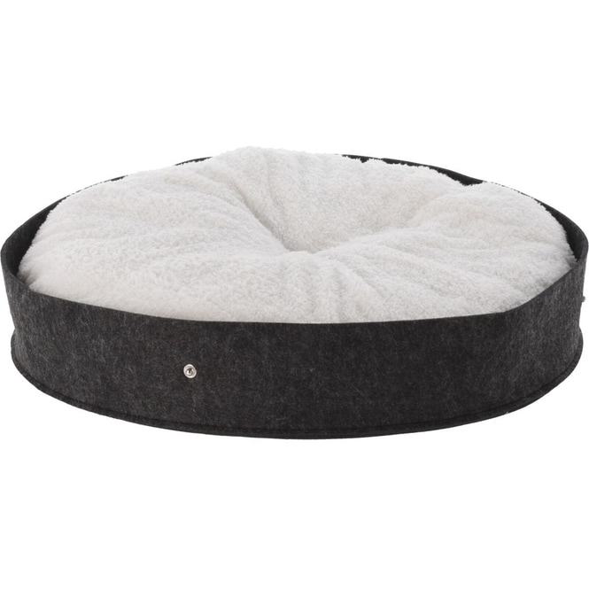 Katzenlounge Zelt - mit 2 Kissen - grau/schwarz - ca. 50 x 50 x 55 cm