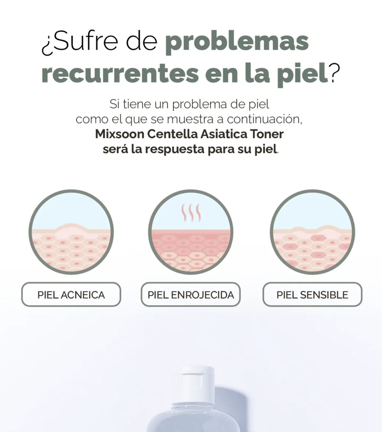 Mixsoon - Tônico Facial Calmante com Centella Asiática - 300ml