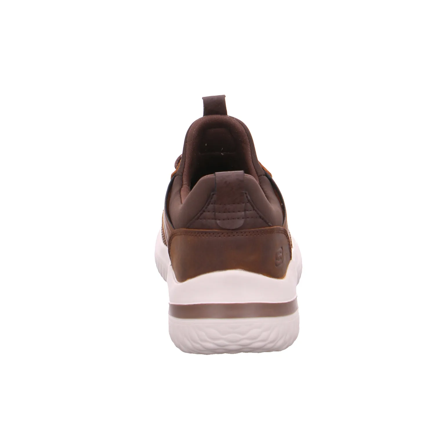 SKECHERS Halbschuhe Sneaker Stoff Braun Lederimitat