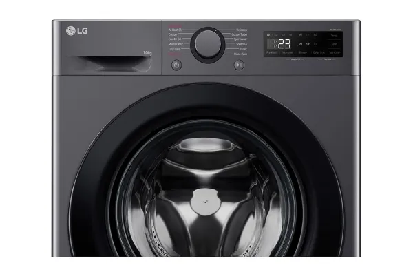 LG Serie R5 F4WR510SBM - Vaskemaskine - bredde: 60 cm - dybde: 62 cm - højde: 85 cm - frontbetjening - 10 kg - 1400 rpm - lys sort
