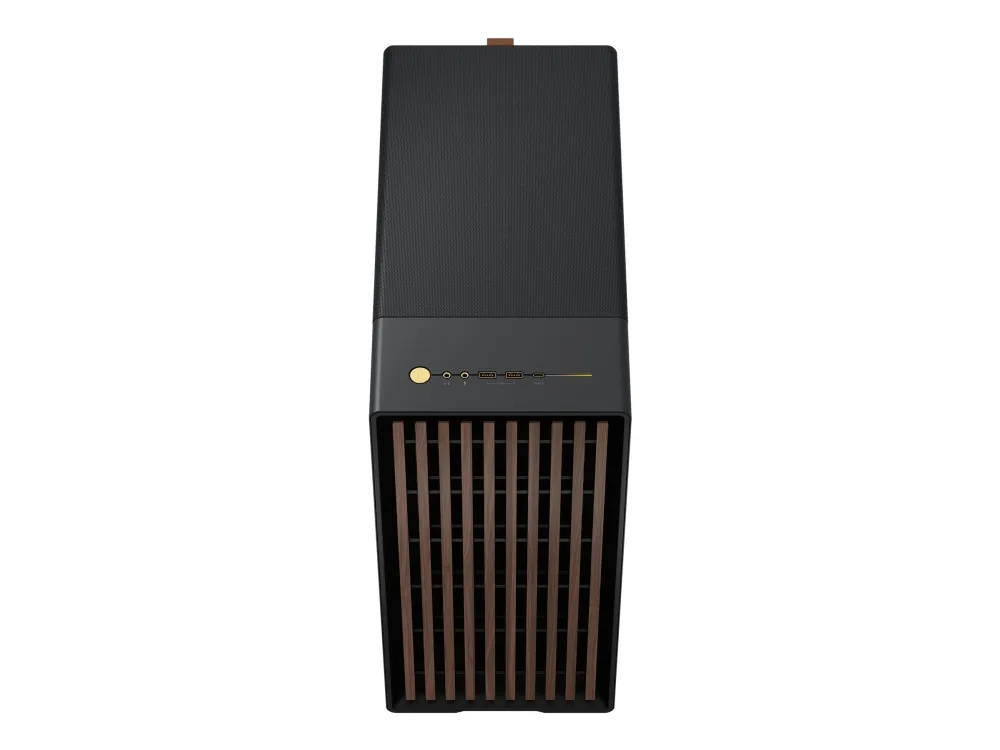 Fractal Design North - Mid tower - ATX - sidepanel med vindue (tonet glas) - ingen strømforsyning (ATX) - charcoal black - USB/Lyd