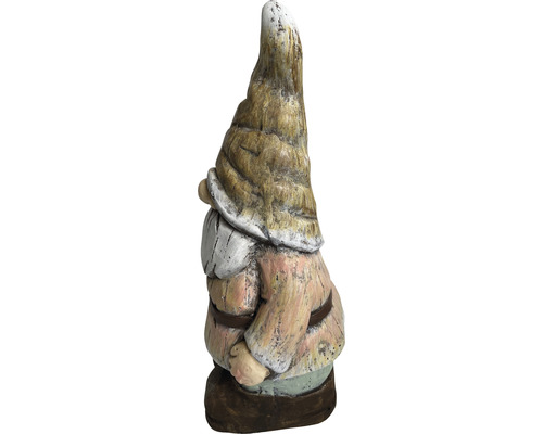 Tuinfiguur decoratief figuur Lafiora Kabouter 21,5 x 17,7 x 43,5 cm roze