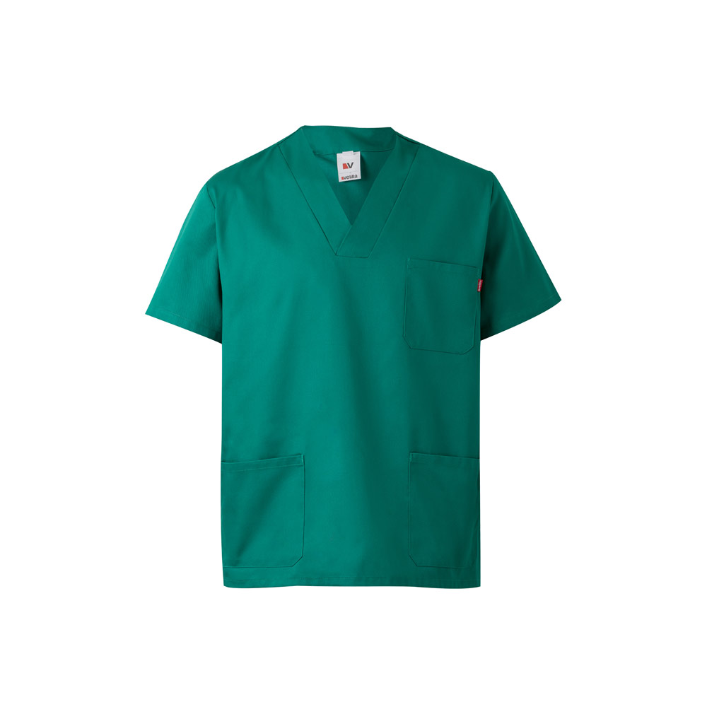 Velilla 36132 - Tunique en sergé (190g/m²) à manches courtes, en polyester (65%) et coton (35%)