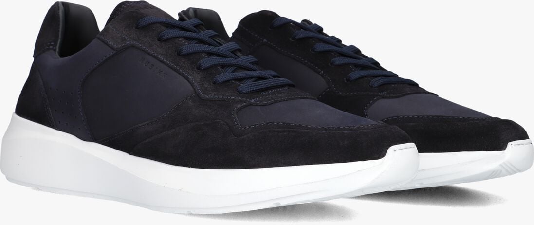 blauwe nubikk lage sneakers rock road wave