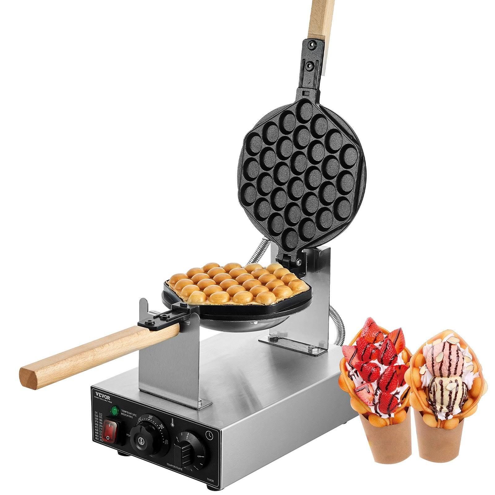 VEVOR Waffelmaschine Bubble Waffle Maker Eierwaffel 1400W Waffeleisen 50-250°C Temperatur syqphfbjdp1pgyhuzv2