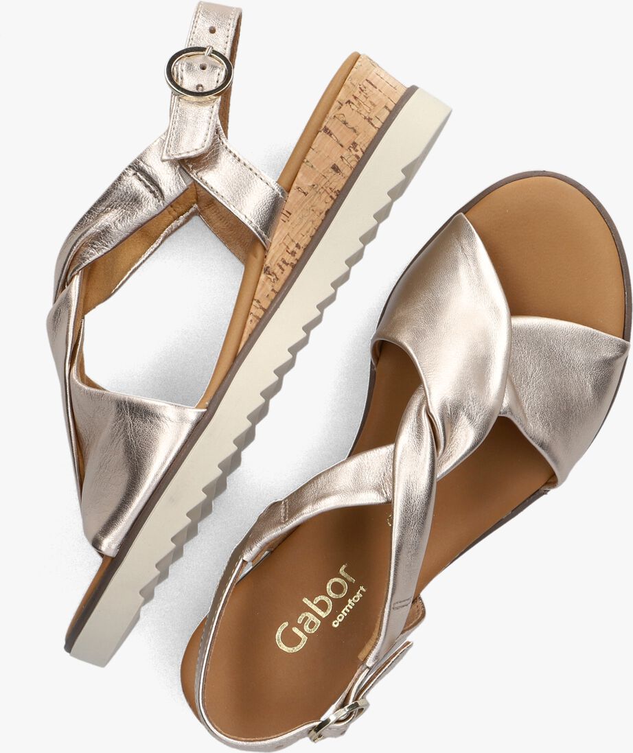 GABOR ros&eacute;gouden gabor sandalen 751.1
