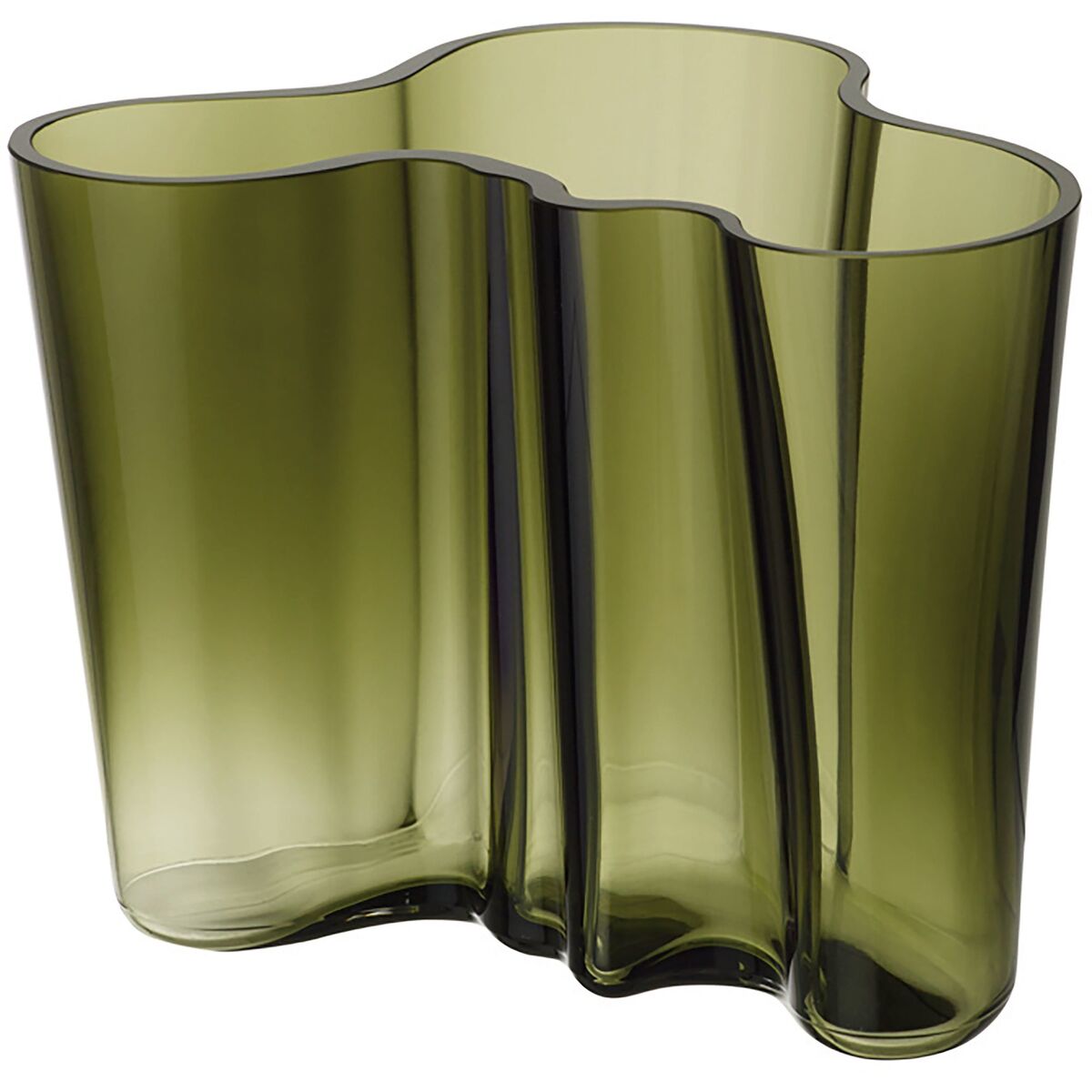 Aalto Collection Vase 16 cm, Mosegrønn