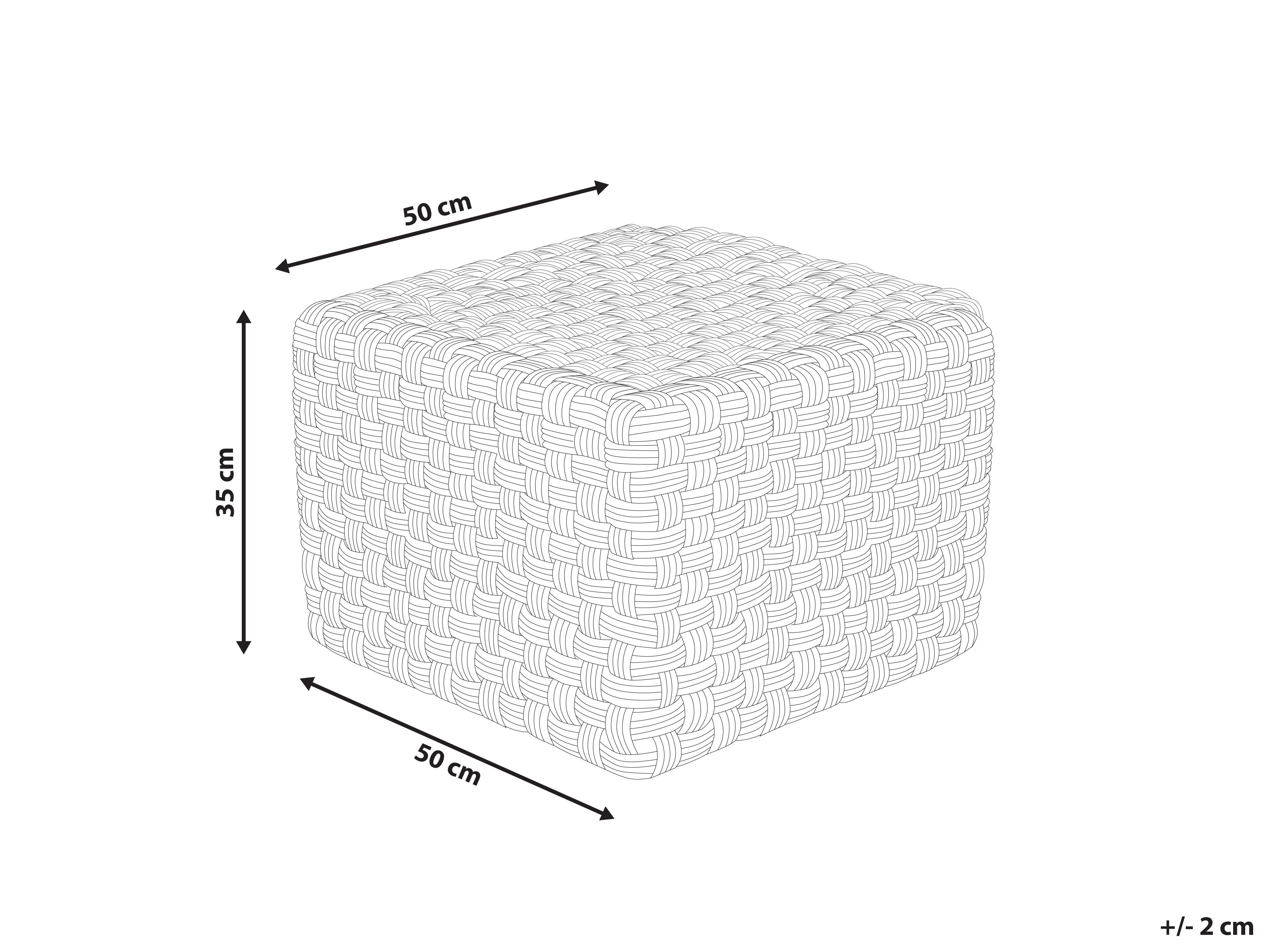 Poef NALLI Synthetisch materiaal Taupe