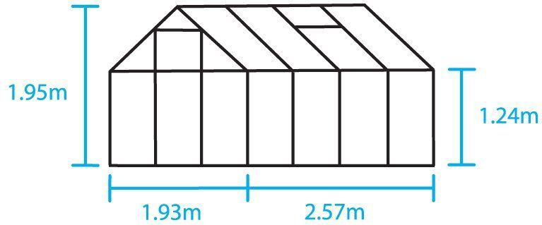 Popular 86 - Tuinkas - Groen - Tuindersglas - 5 m2