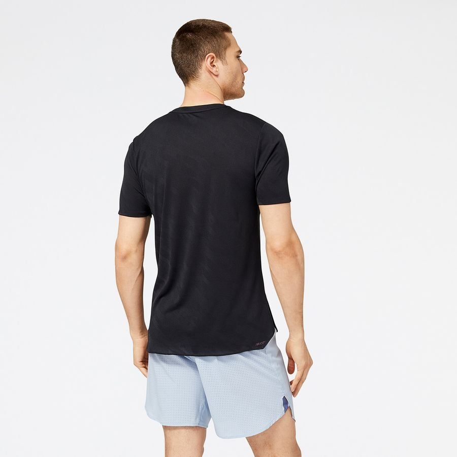 New Balance T-shirt Running Q Speed Jacquard - Noir