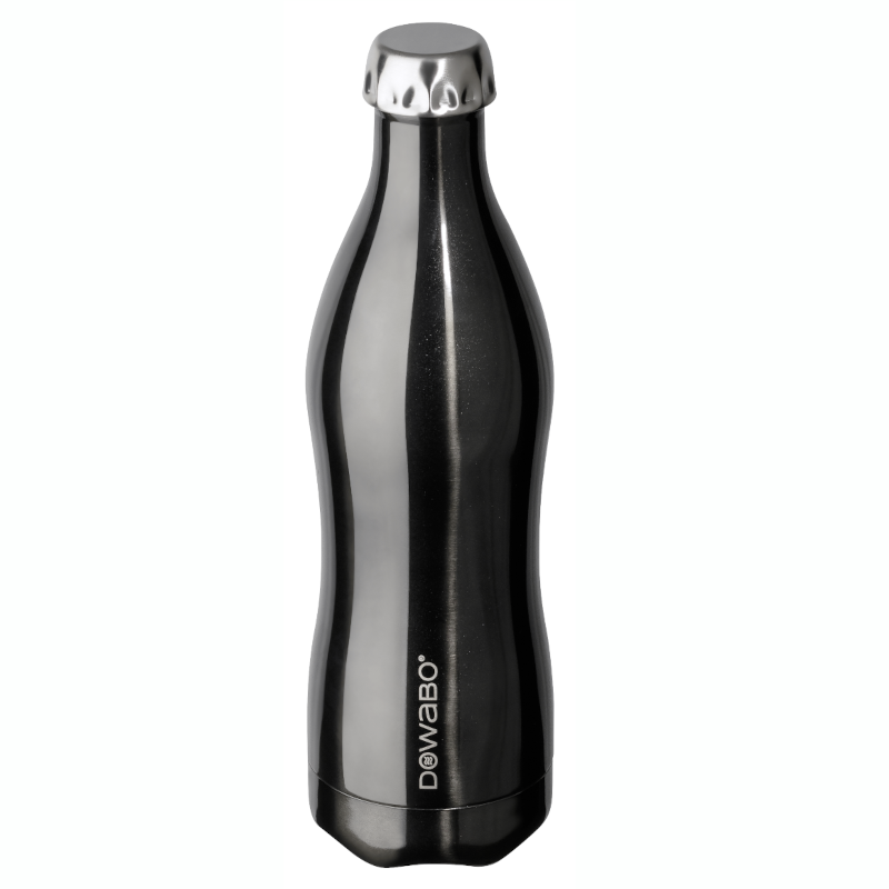 Dowabo Metallic Collection 750 ml thermosfles - Black