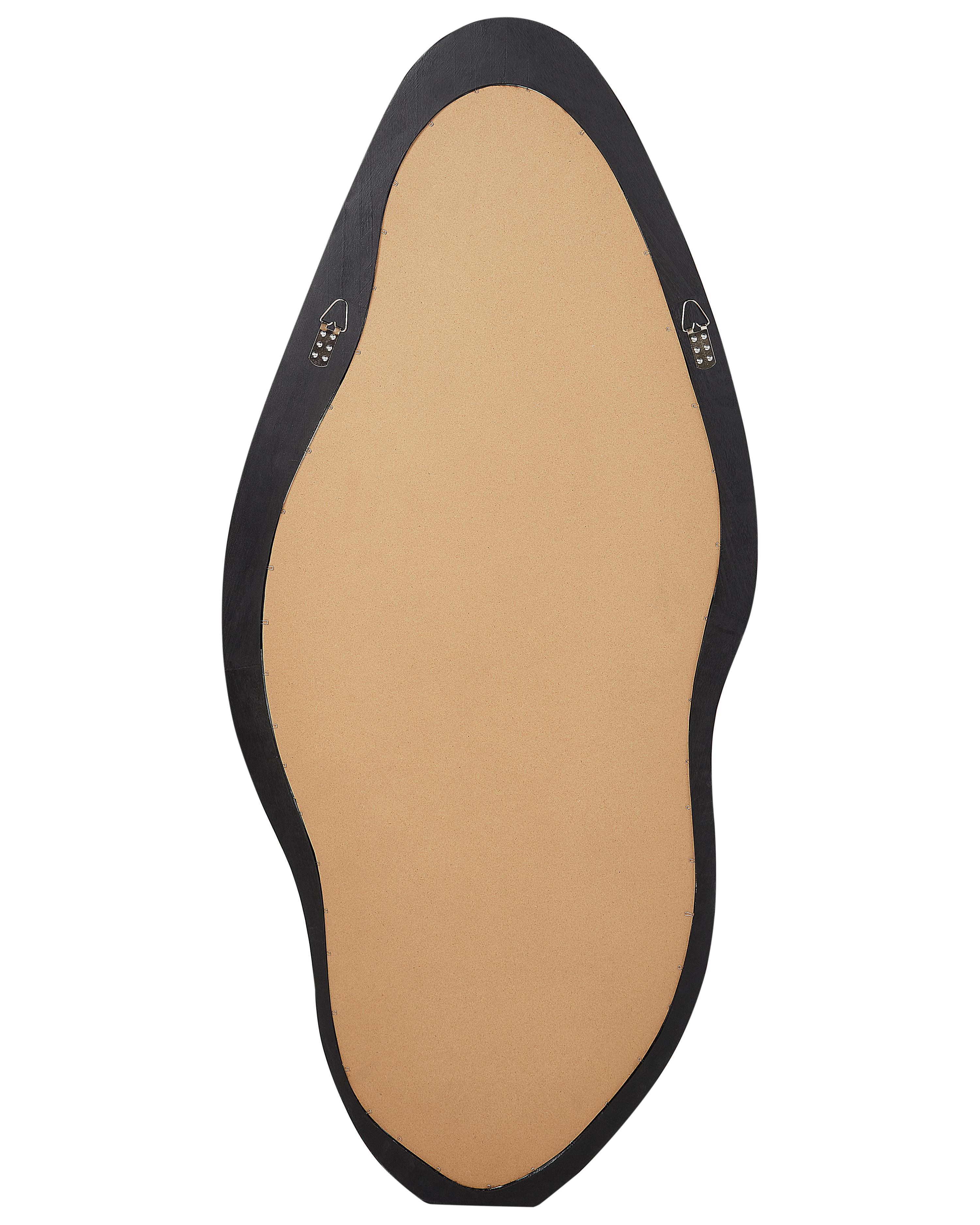 Wandspiegel BLET 80 cm 180 cm Paulowniahout Zwart