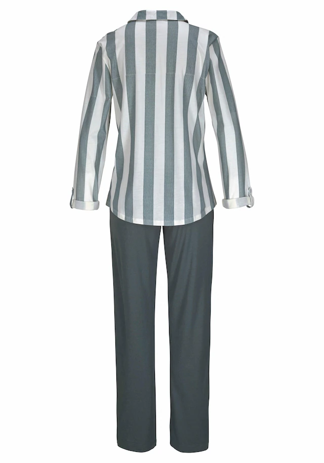 Vivance Dreams Pyjama, 2 Stk. im Hemdblusenlook