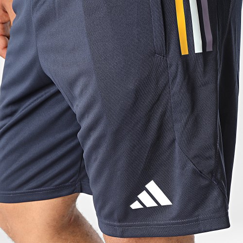 Short Jogging A Bandes Real Madrid IB0870 Bleu Marine