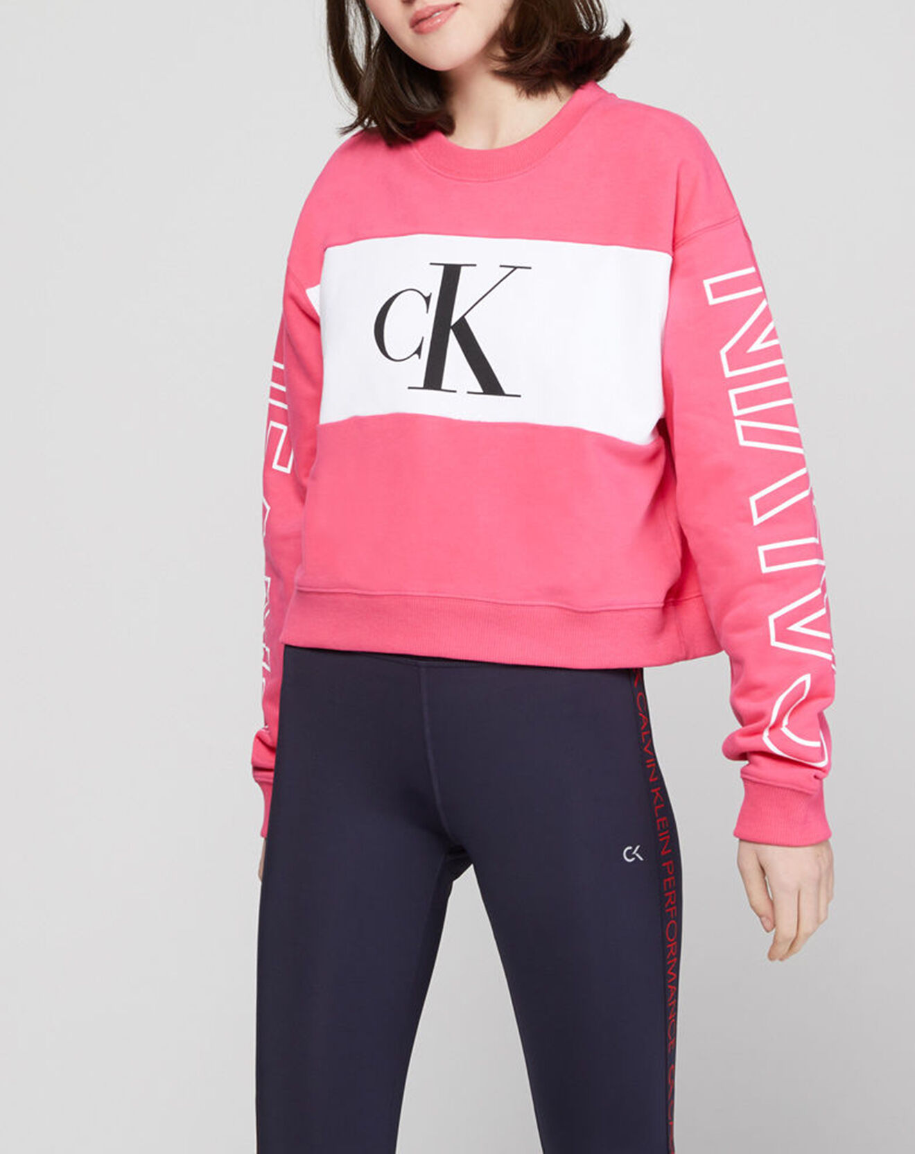 Calvin Klein Sweat Color Bloc rose