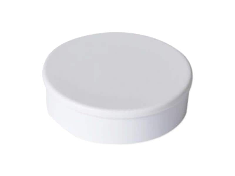 Berec Haftmagnet Ø 30 mm, 10 Stück, Weiss Signalmagnete für die Anwendung auf Plantafeln und zur Anbringung von Notizen