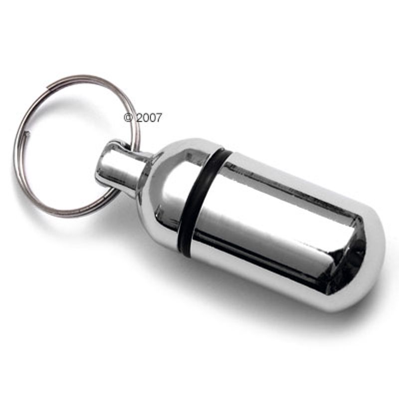 Pendentif porte adresse chromé