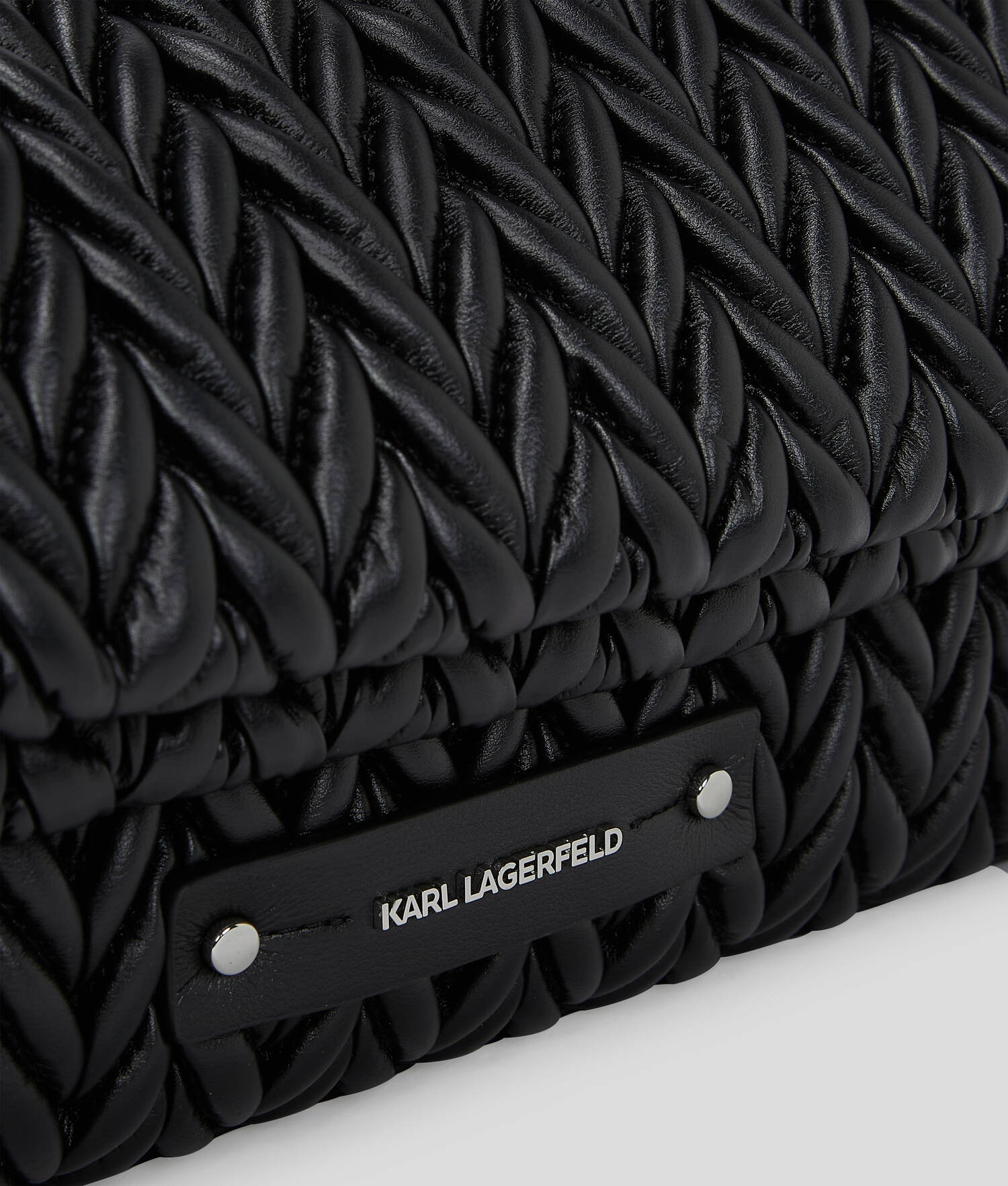 GRAND SAC PORTÉ ÉPAULE K/WEAVE - Noir-Nickel