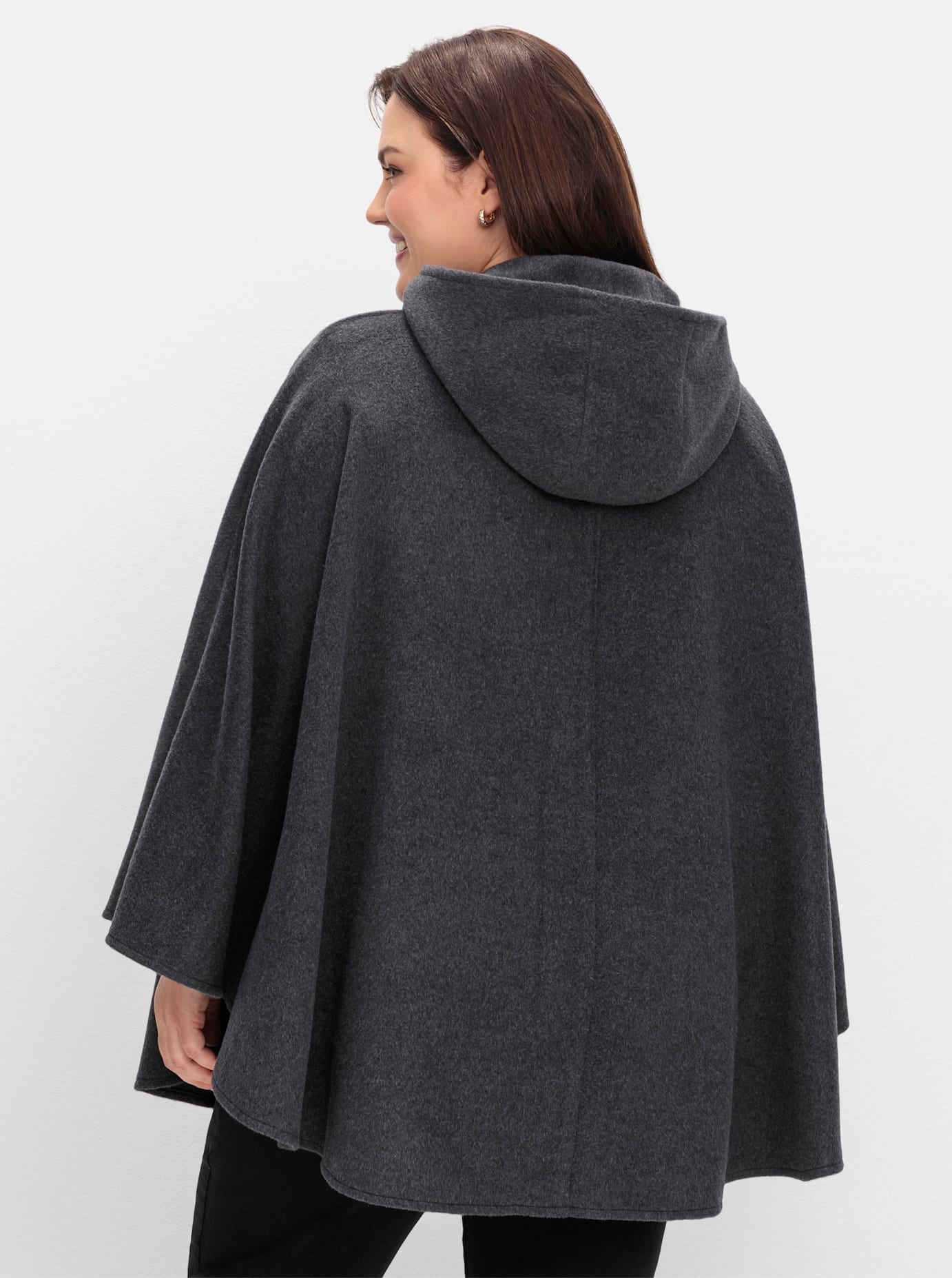 Sheego Cape mit Kapuze