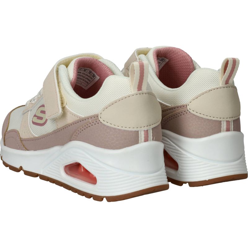 Skechers Uno Mesh Pop Sneakers Beige Meisjes