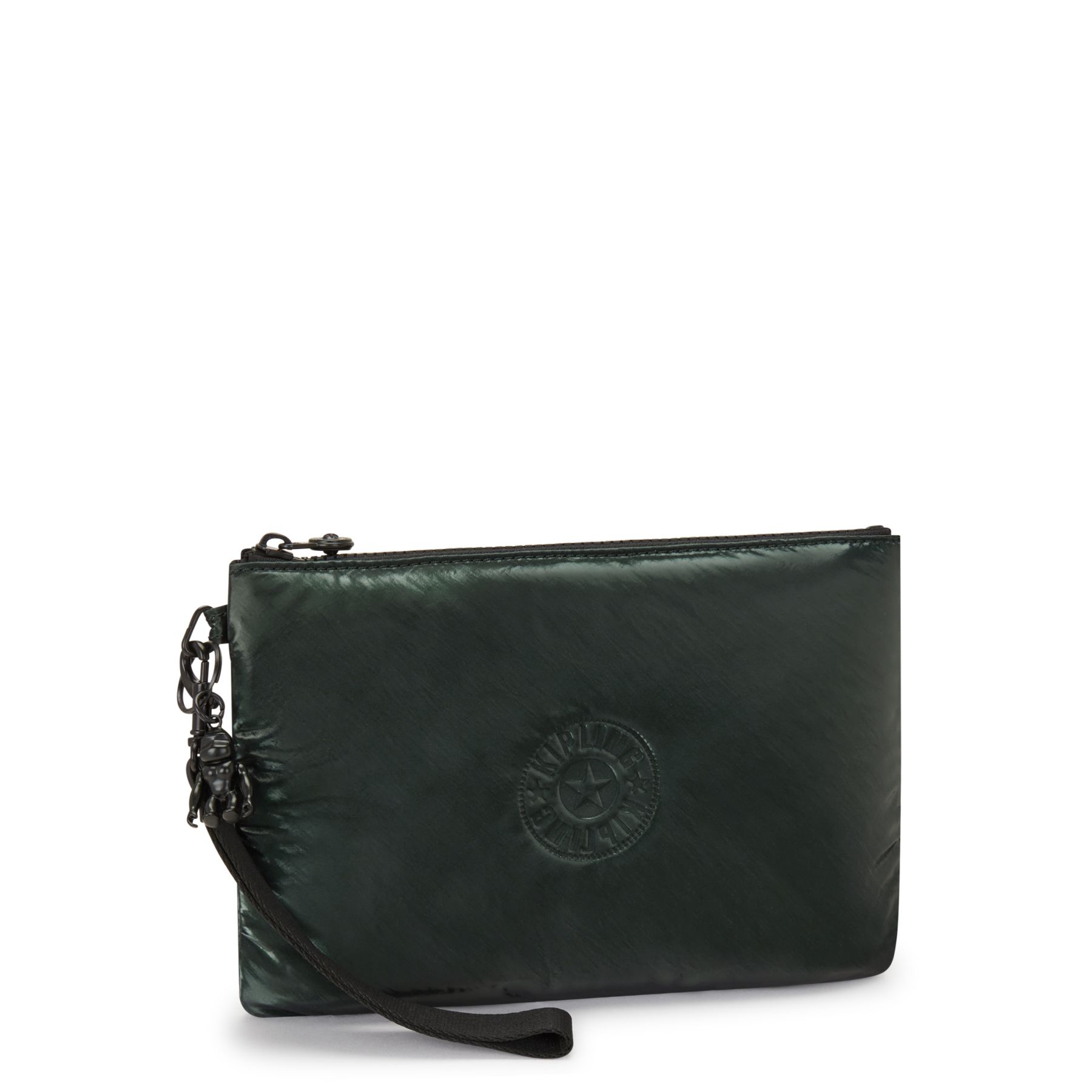 FANCY Large Flat Pouch (with wristlet) - Dark Pine