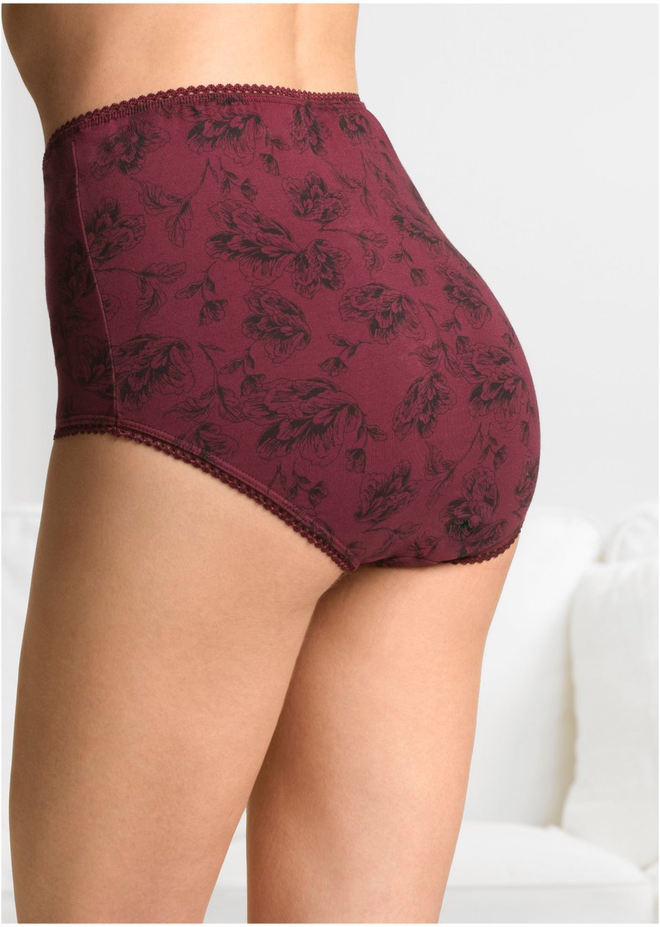 Lot de 4 slips taille haute