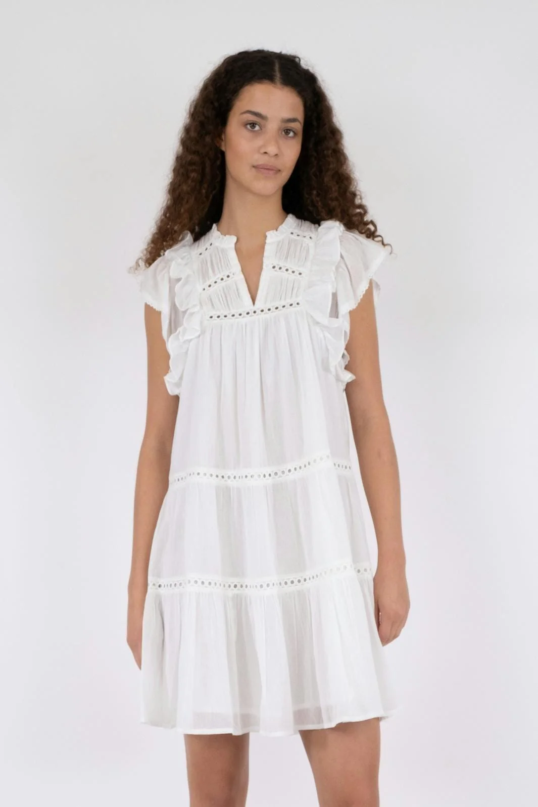 Neo Noir Jamma S Voile Dress white