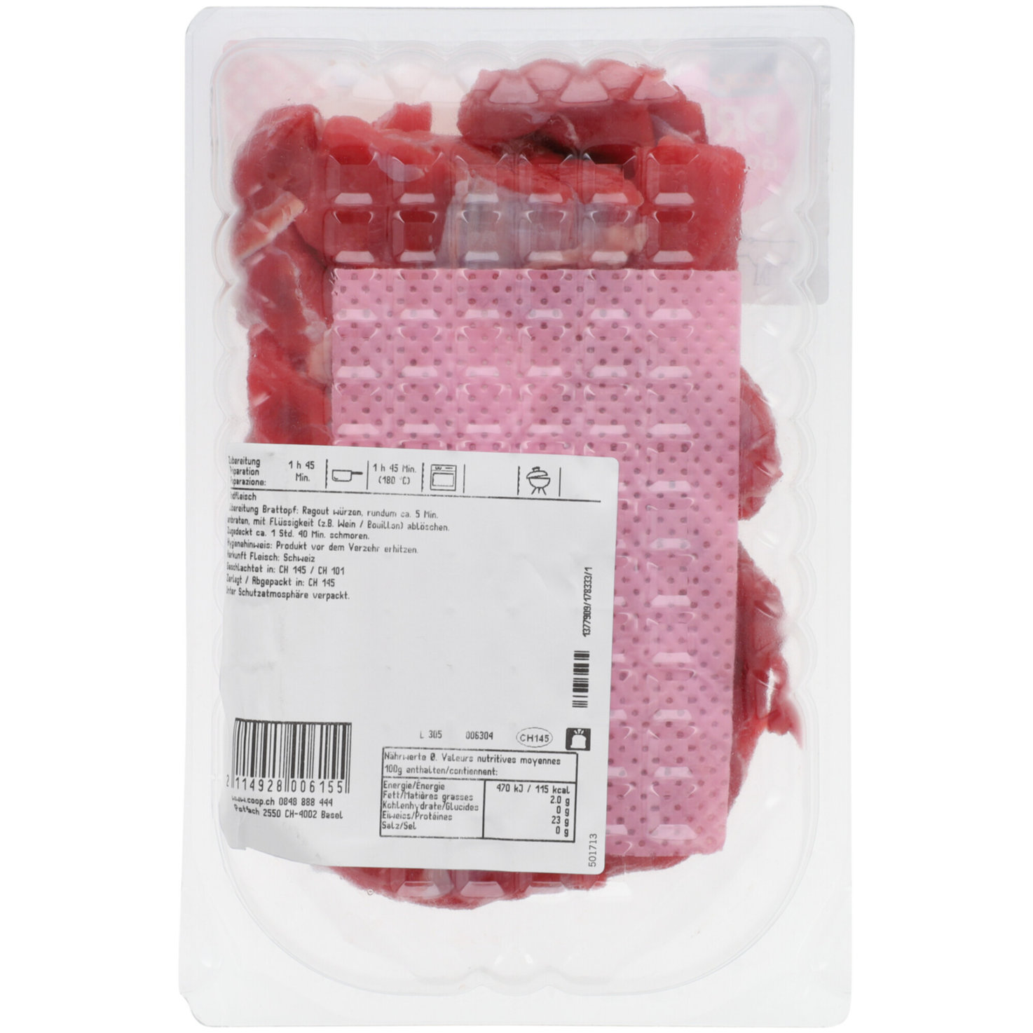Prix Garantie Rinds Ragout ca. 400g