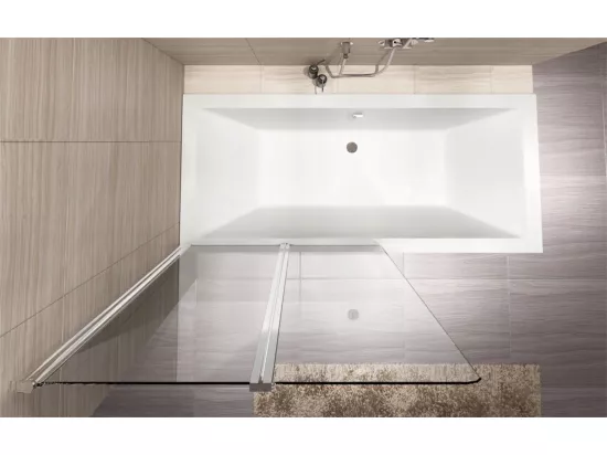 Pare-Baignoire Rea Agat 100 Chrome